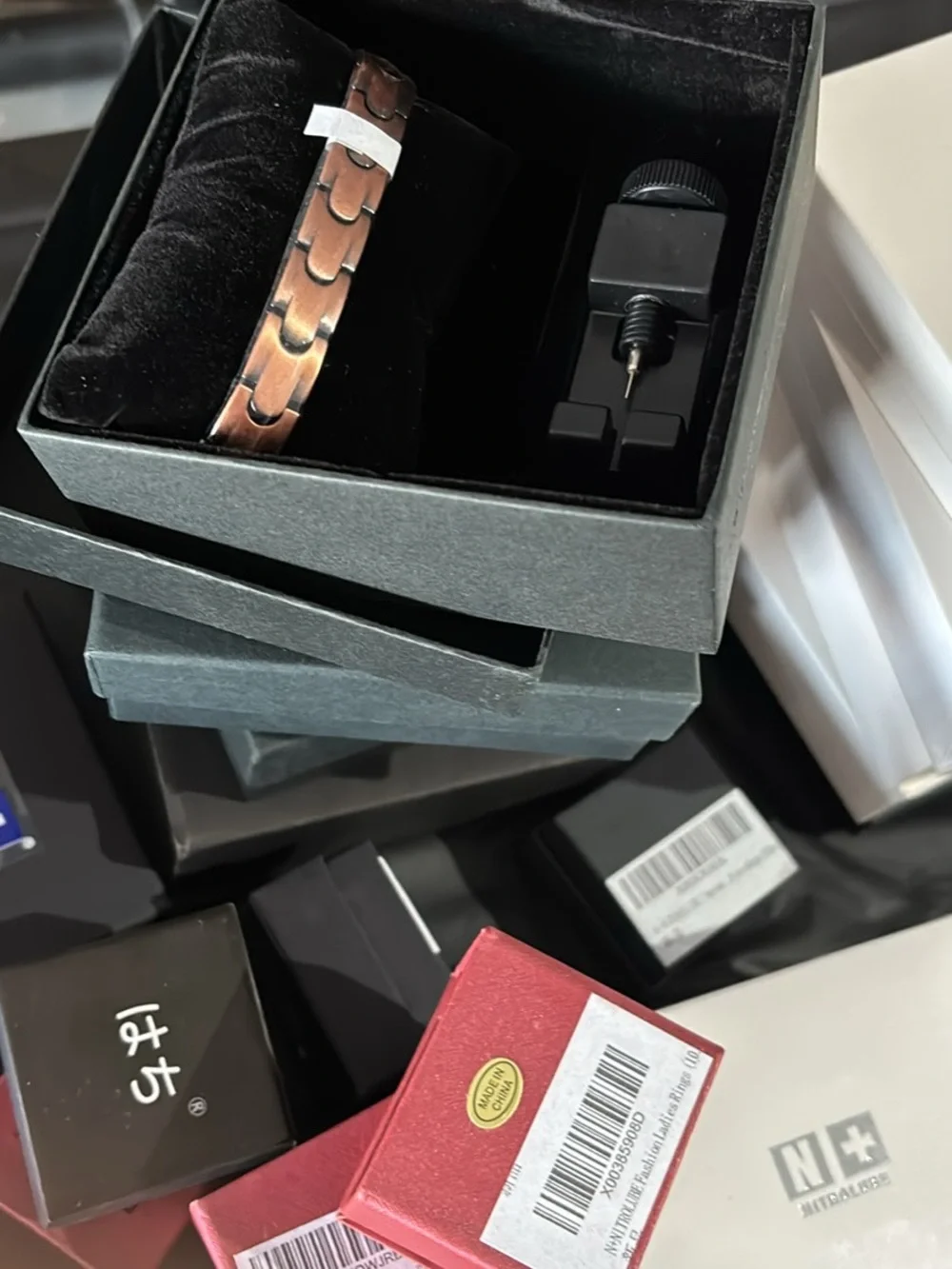 Men's Nitro Jewelry Bundle – 5 pieces Polished Stainless Steel
